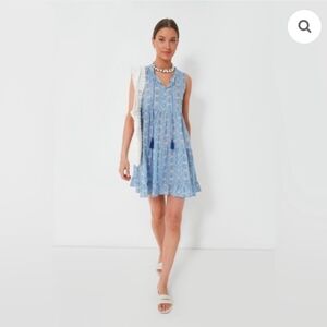 Tuckernuck Tnuck Beach Cornflower Blue Mini Salty Paloma Coverup Size M